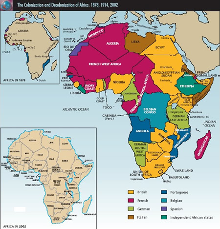africa colonies map