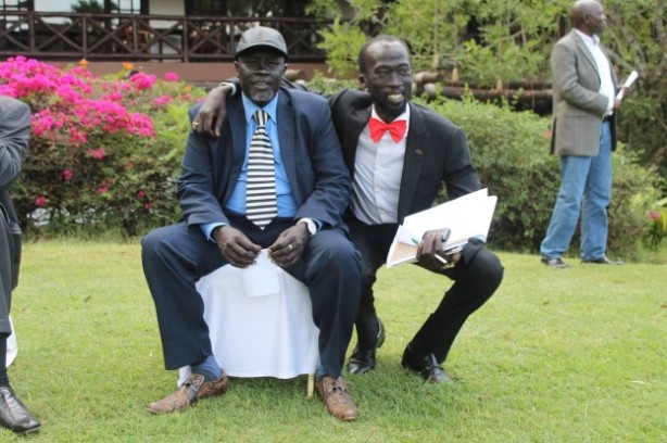 Mabioor de Garang with Gen. Daau Aturjong, Nairobi
