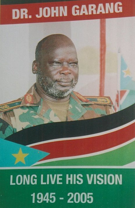 An Iconic Picture of Dr. John Garang on Nairobi streets: Kenyans marking the death of Dr. John Garang, 2005