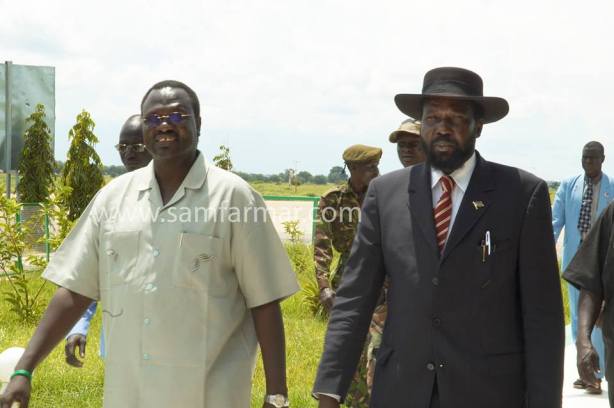 President Kiir and his former Vice President, Riek Machar, in their happy days