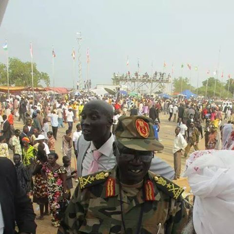 Malok Aleng de Mayen on July 9 2011---South Sudan's independence day