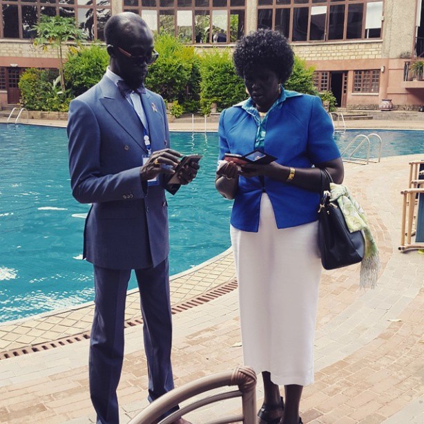 Mabior Garang and Madam Nyandeng in Arusha, Tanzania