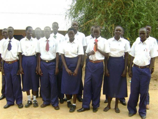 The first form one students of Alliance [2009]. Front line from left; Akau, Achol, Thon, Guet, Bol, Amer, Chol. Back line from left; Diing, xxxxxx, Bok, Ngong, Deng, xxxxx, Alier