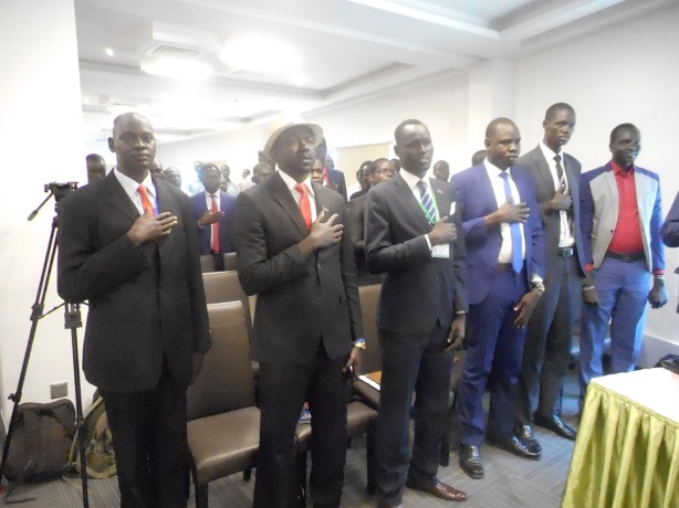 South Sudanese students during the one day conference in Nairobi
