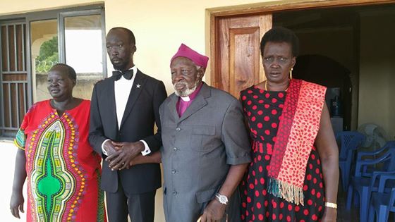 mabior, bishop Garang Anyieth and madam Nyandeng